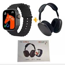 RELOJ P9 ULTRA SMARTWATCH GRIS 2 CORREAS